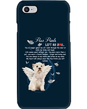 Westie paw prints left by you Phone Case tile