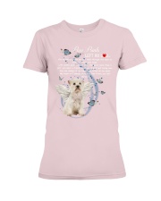 Westie paw prints left by you Premium Fit Ladies Tee tile