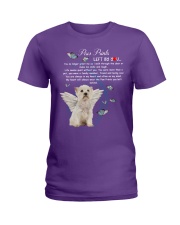 Westie paw prints left by you Ladies T-Shirt tile