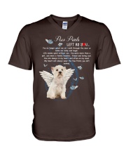 Westie paw prints left by you V-Neck T-Shirt tile