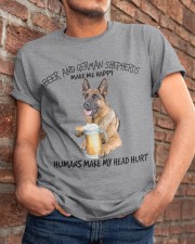 German Shepherd And Beer make me happy Gift for u Classic T-Shirt apparel-classic-tshirt-lifestyle-26