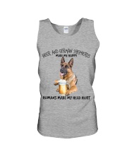 German Shepherd And Beer make me happy Gift for u Unisex Tank tile