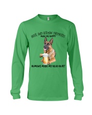 German Shepherd And Beer make me happy Gift for u Long Sleeve Tee tile