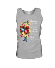 Hummingbird candy cane gift for bird lovers Unisex Tank tile