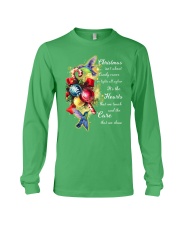 Hummingbird candy cane gift for bird lovers Long Sleeve Tee tile