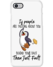 Penguin then just fart penguin lovers Phone Case tile
