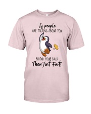 Penguin then just fart penguin lovers Premium Fit Mens Tee tile