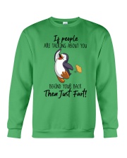 Penguin then just fart penguin lovers Crewneck Sweatshirt tile