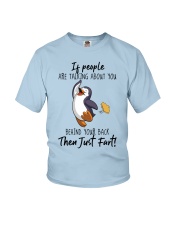 Penguin then just fart penguin lovers Youth T-Shirt tile