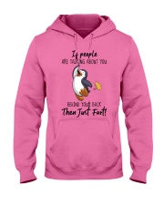 Penguin then just fart penguin lovers Hooded Sweatshirt tile