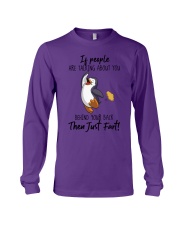 Penguin then just fart penguin lovers Long Sleeve Tee tile