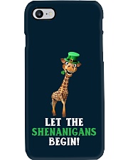 Giraffe let the shenanigans begins giraffe lover Phone Case tile