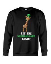 Giraffe let the shenanigans begins giraffe lover Crewneck Sweatshirt front