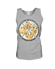 Sloth be strong brave humble sloth lovers Unisex Tank tile