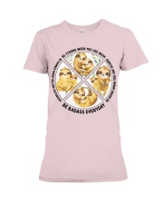 Sloth be strong brave humble sloth lovers Premium Fit Ladies Tee tile