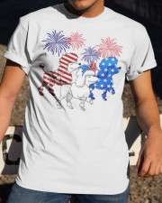 Poodle flag colors Classic T-Shirt apparel-classic-tshirt-lifestyle-28