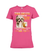 Bring some beer and Shih Tzu to me Gift for you Premium Fit Ladies Tee tile
