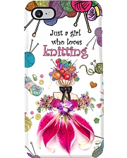 Knitting Just a girl who loves Gift for you Phone Case i-phone-8-case