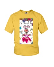 Knitting Just a girl who loves Gift for you Youth T-Shirt tile