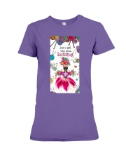 Knitting Just a girl who loves Gift for you Premium Fit Ladies Tee tile