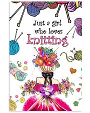Knitting Just a girl who loves Gift for you Vertical Poster tile