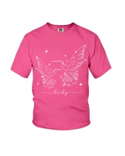 Hummingbird lucky spirit bird lover Youth T-Shirt tile