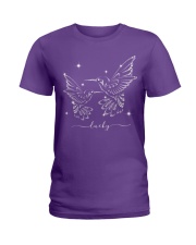 Hummingbird lucky spirit bird lover Ladies T-Shirt tile