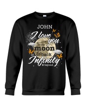 Butterfly i love you personalized Crewneck Sweatshirt front