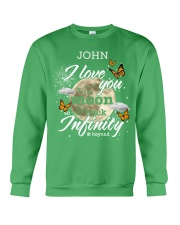 Butterfly i love you personalized Crewneck Sweatshirt tile
