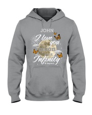 Butterfly i love you personalized Hooded Sweatshirt tile