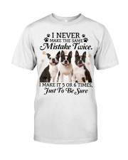 fn 8 boston terrier make mistake twice Classic T-Shirt front