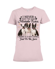 fn 8 boston terrier make mistake twice Premium Fit Ladies Tee tile
