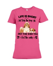 Pet the Shih tzu take the trip Gift for you Premium Fit Ladies Tee tile