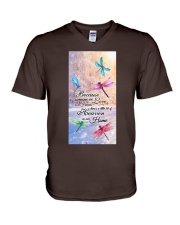 Dragonfly Heaven in home Gift for you V-Neck T-Shirt tile