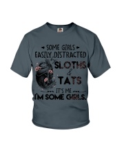 Sloth easily distracted sloth lovers Youth T-Shirt tile