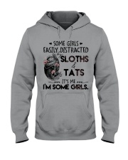 Sloth easily distracted sloth lovers Hooded Sweatshirt tile
