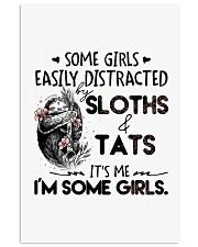 Sloth easily distracted sloth lovers Vertical Poster tile