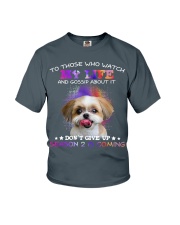 Shih Tzu Don't Gossip about my life Youth T-Shirt tile