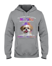 Shih Tzu Don't Gossip about my life Hooded Sweatshirt tile