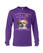 Shih Tzu Don't Gossip about my life Long Sleeve Tee tile