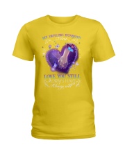 Butterfly love you still gift for her personalized Ladies T-Shirt tile