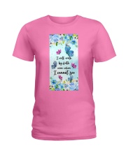 Butterfly i will walk by faith gift for you Ladies T-Shirt tile