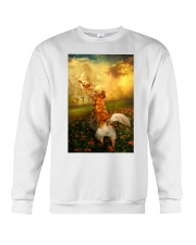 Golden retriever went with God dog moms Crewneck Sweatshirt tile