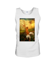 Golden retriever went with God dog moms Unisex Tank tile