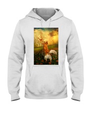 Golden retriever went with God dog moms Hooded Sweatshirt tile