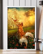 Golden retriever went with God dog moms 11x17 Poster lifestyle-poster-4