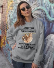 Sloth i am out of order sloth lover Crewneck Sweatshirt lifestyle-unisex-sweatshirt-front-3