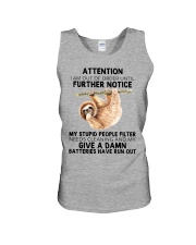 Sloth i am out of order sloth lover Unisex Tank tile