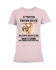 Sloth i am out of order sloth lover Premium Fit Ladies Tee tile