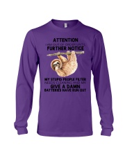 Sloth i am out of order sloth lover Long Sleeve Tee tile